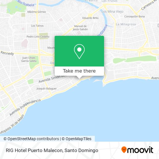RIG Hotel Puerto Malecon map