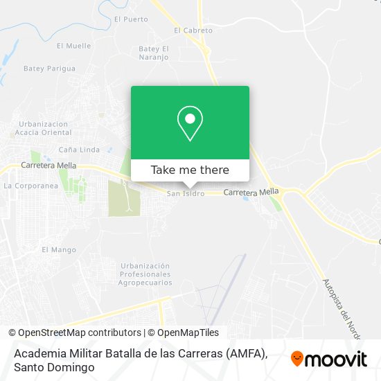 Academia Militar Batalla de las Carreras (AMFA) map