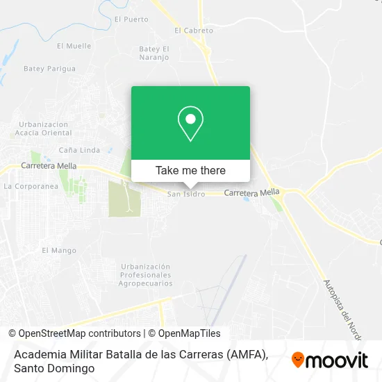 Academia Militar Batalla de las Carreras (AMFA) map