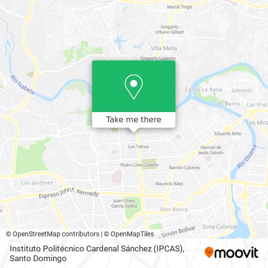 Mapa de Instituto Politécnico Cardenal Sánchez (IPCAS)