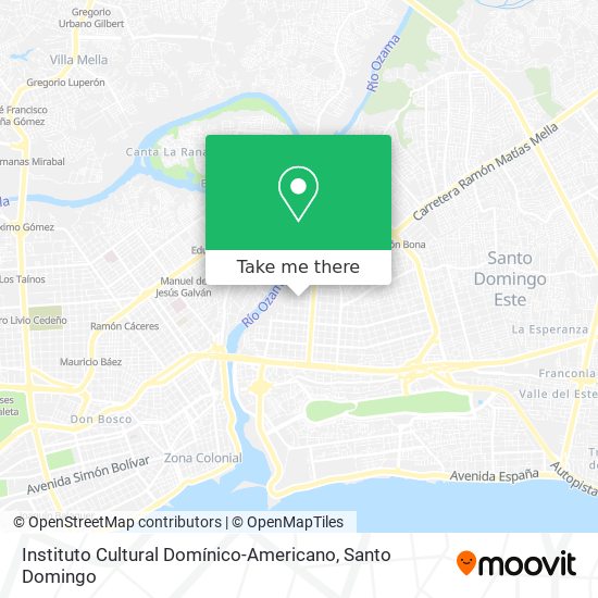 Instituto Cultural Domínico-Americano map