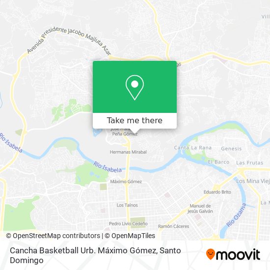 Cancha Basketball Urb. Máximo Gómez map