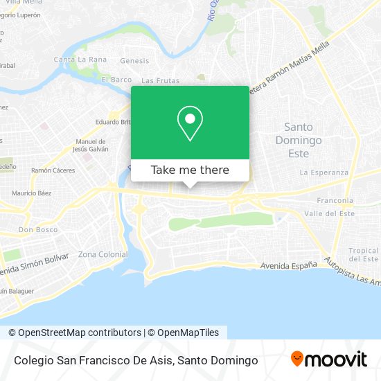 Mapa de Colegio San Francisco De Asis