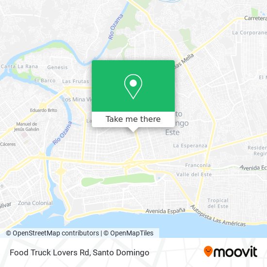 Food Truck Lovers Rd map