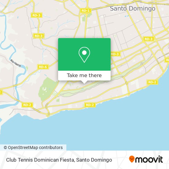 Club Tennis Dominican Fiesta map