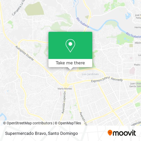 Supermercado Bravo map