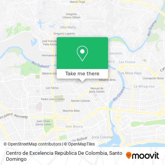 Centro de Excelencia República De Colombia map