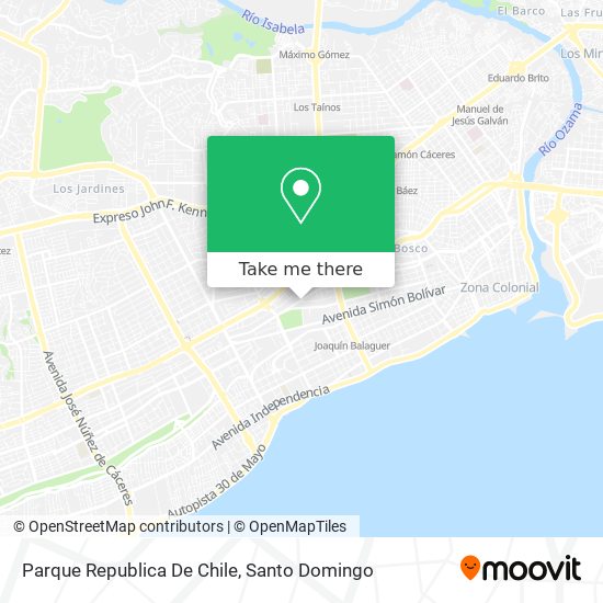 Parque Republica De Chile map