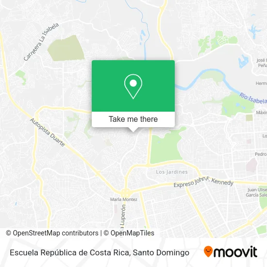 Mapa de Escuela República de Costa Rica