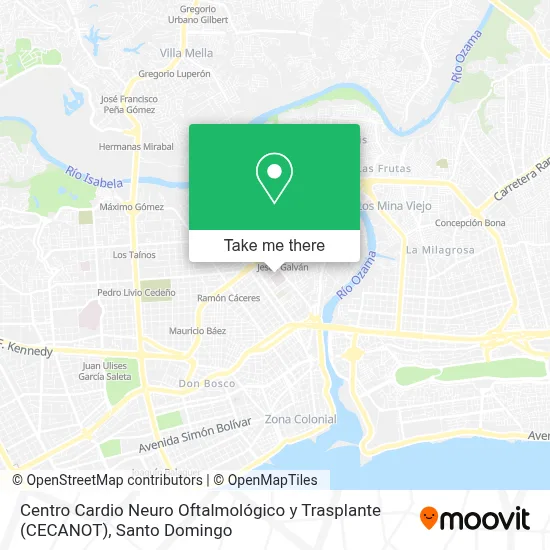 Centro Cardio Neuro Oftalmológico y Trasplante (CECANOT) map