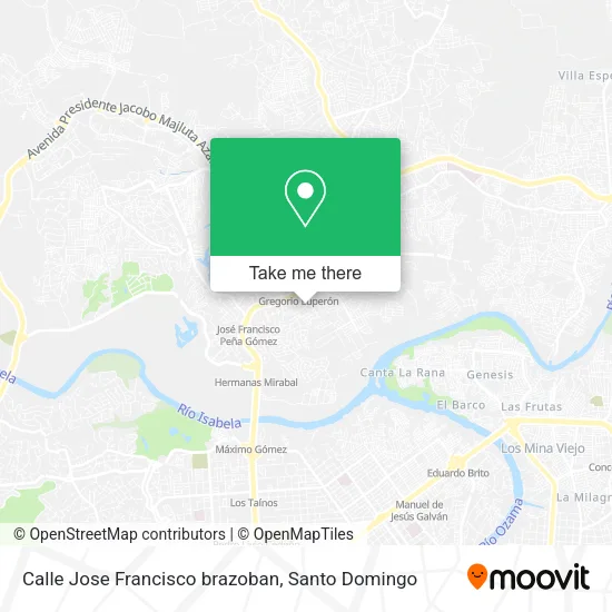 Mapa de Calle Jose Francisco brazoban