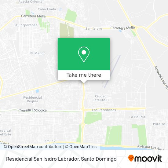 Residencial San Isidro Labrador map