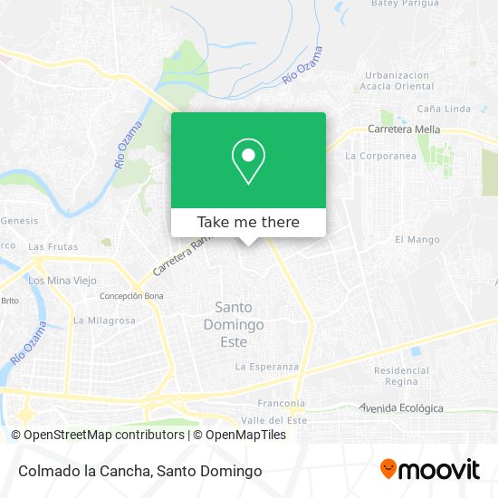 Colmado la Cancha map