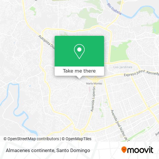 Almacenes continente map