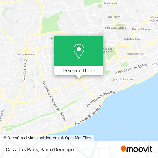 Mapa de Calzados Paris