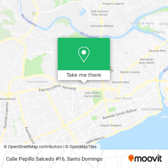 Mapa de Calle Pepillo Salcedo #16