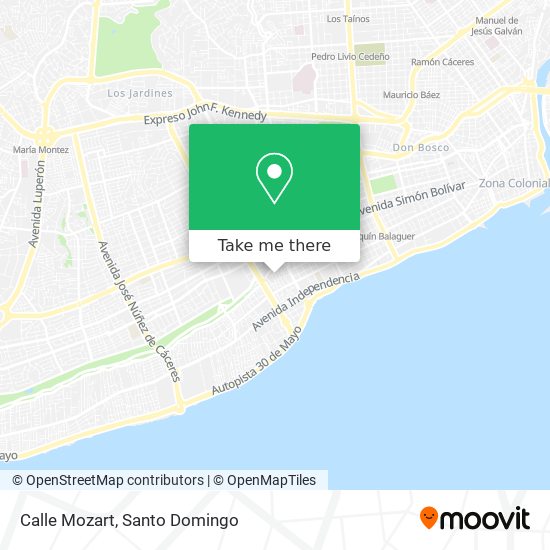 Calle Mozart map
