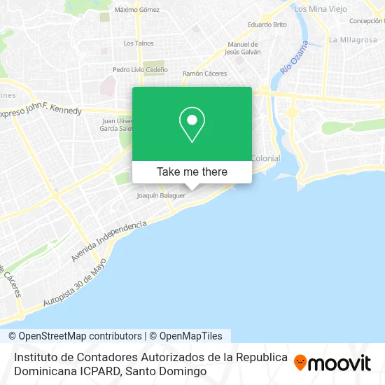 Mapa de Instituto de Contadores Autorizados de la Republica Dominicana ICPARD