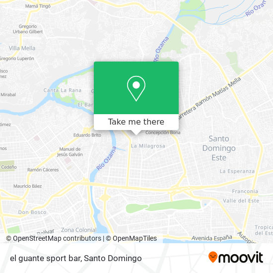 el guante sport bar map