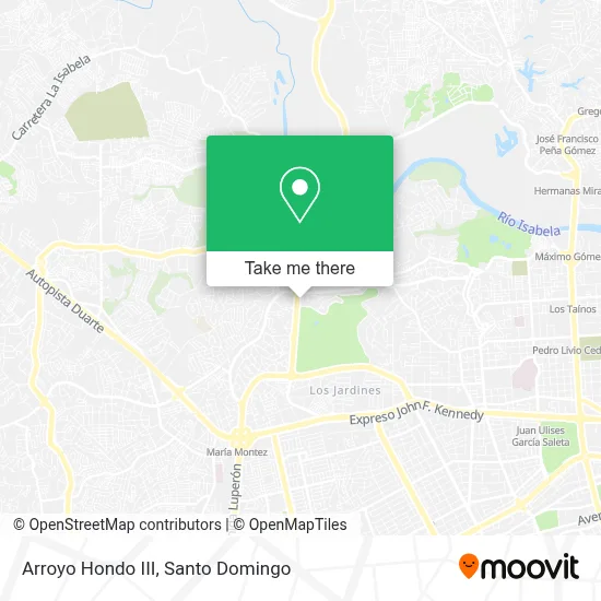 Arroyo Hondo III map