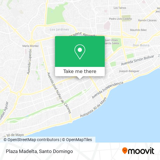 Plaza Madelta map