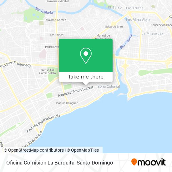Oficina Comision La Barquita map