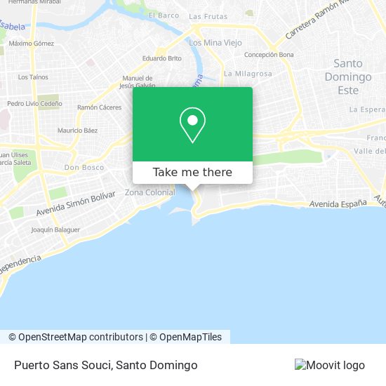 Puerto Sans Souci map