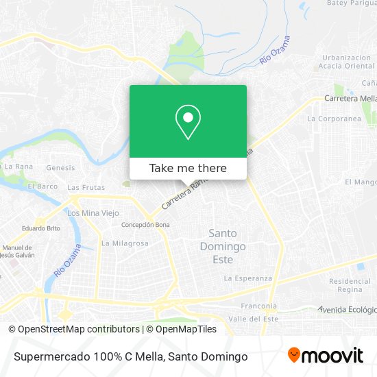 Mapa de Supermercado 100% C Mella