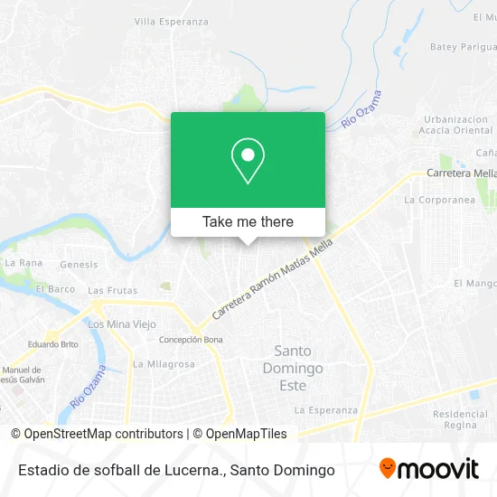 Estadio de sofball de Lucerna. map
