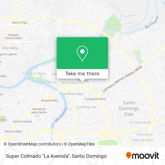 Super Colmado "La Avenida" map