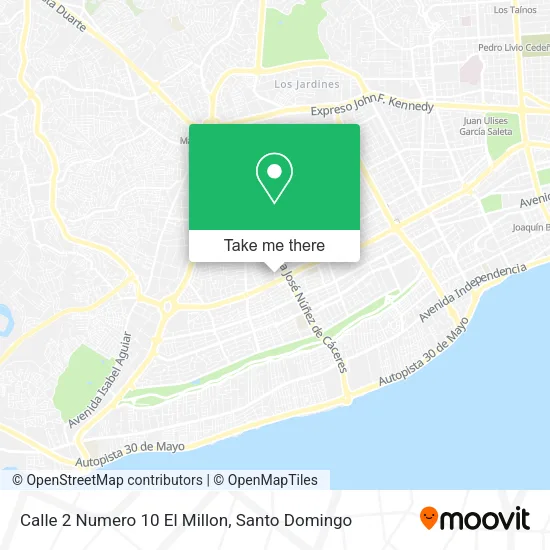 Mapa de Calle 2 Numero 10 El Millon