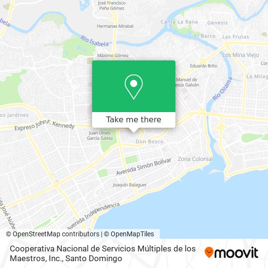 Cooperativa Nacional de Servicios Múltiples de los Maestros, Inc. map