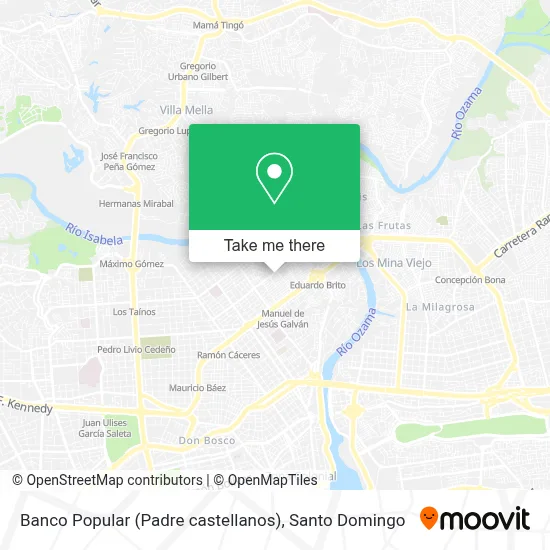 Mapa de Banco Popular (Padre castellanos)