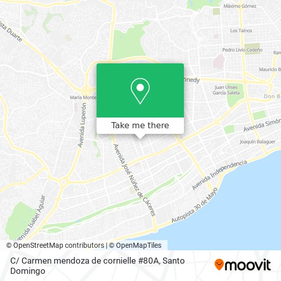 C/ Carmen mendoza de cornielle  #80A map