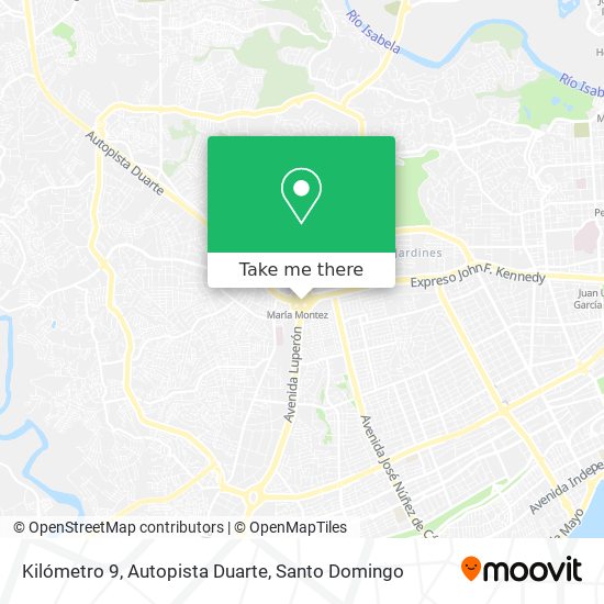 Kilómetro 9, Autopista Duarte map