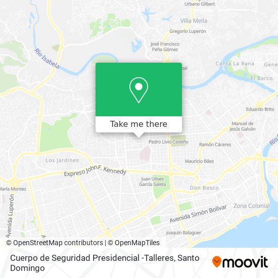 Cuerpo de Seguridad Presidencial -Talleres map