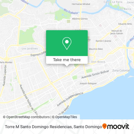 Torre M Santo Domingo Residencias map