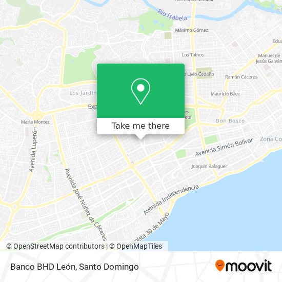 Banco BHD León map