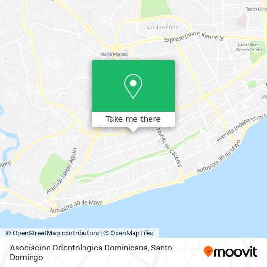 Asociacion Odontologica Dominicana map