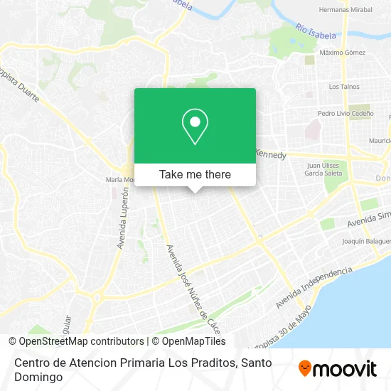 Mapa de Centro de Atencion Primaria Los Praditos