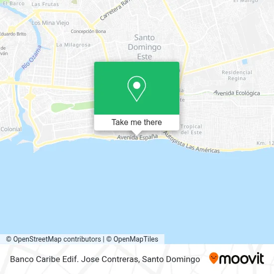 Mapa de Banco Caribe Edif. Jose Contreras