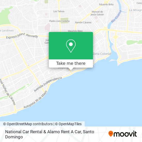 National Car Rental & Alamo Rent A Car map