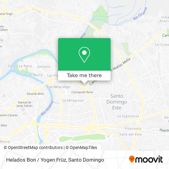 Helados Bon / Yogen Früz map