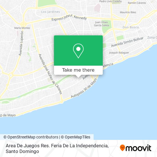 Area De Juegos Res. Feria De La Independencia map