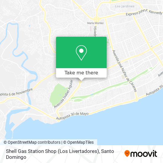 Shell Gas Station Shop (Los Livertadores) map