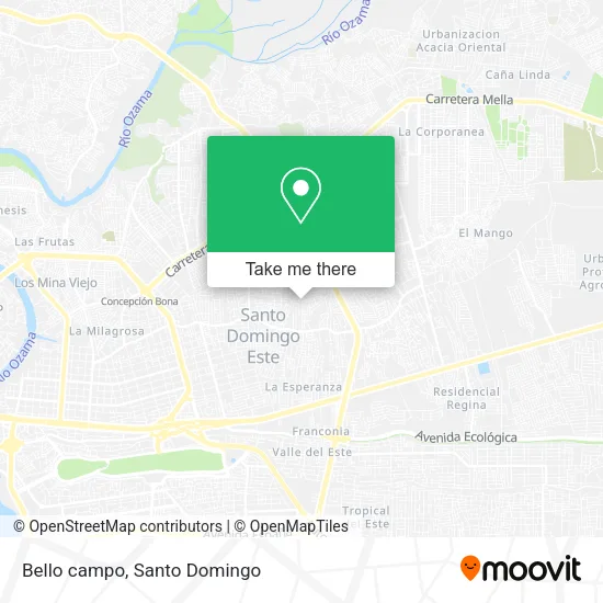 Mapa de Bello campo