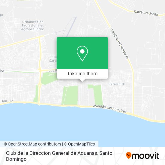 Club de la Direccion General de Aduanas map