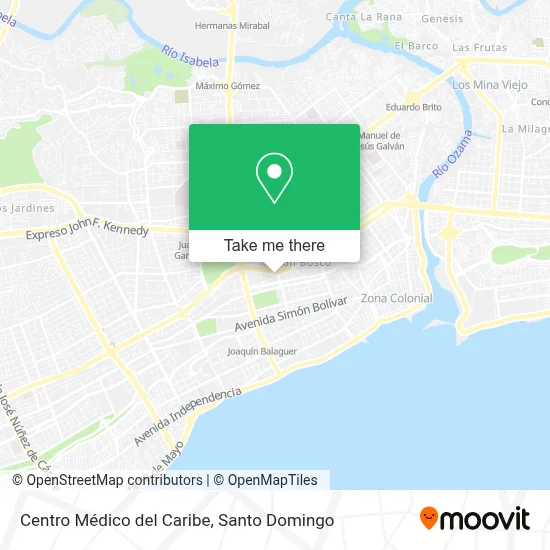 Mapa de Centro Médico del Caribe