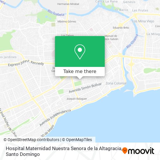 Hospital Maternidad Nuestra Senora de la Altagracia map
