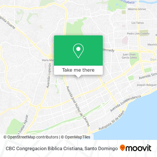 CBC Congregacion Biblica Cristiana map